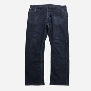 Mena Designer Burberry Brit Dark Wash Straight Leg High-rise Jeans